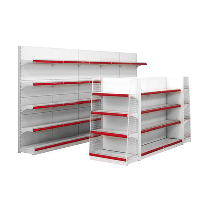 Купить Металлические стеллажи супермаркетов односторонние легкие стойки online manufacture