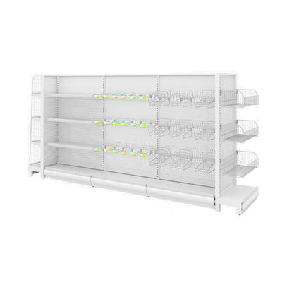 Купить 5-Shelf Metal Supermarket Gondola Display Rack 80kg Capacity online manufacture