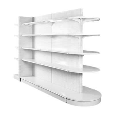 Купить Metallic Supermarket Shelving 5-Shelf Light Duty Gondola Display online manufacture