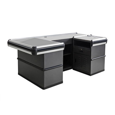 Супермаркет Check Out Counter Холодный прокат стального материала Магазин Cash Counter